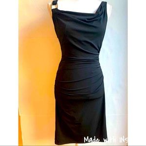 WHBM BODY-CON SEXY LBD WITH SIDE RUCHING SIZE 00